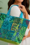 Turquoise in The Jungle Tote Bag