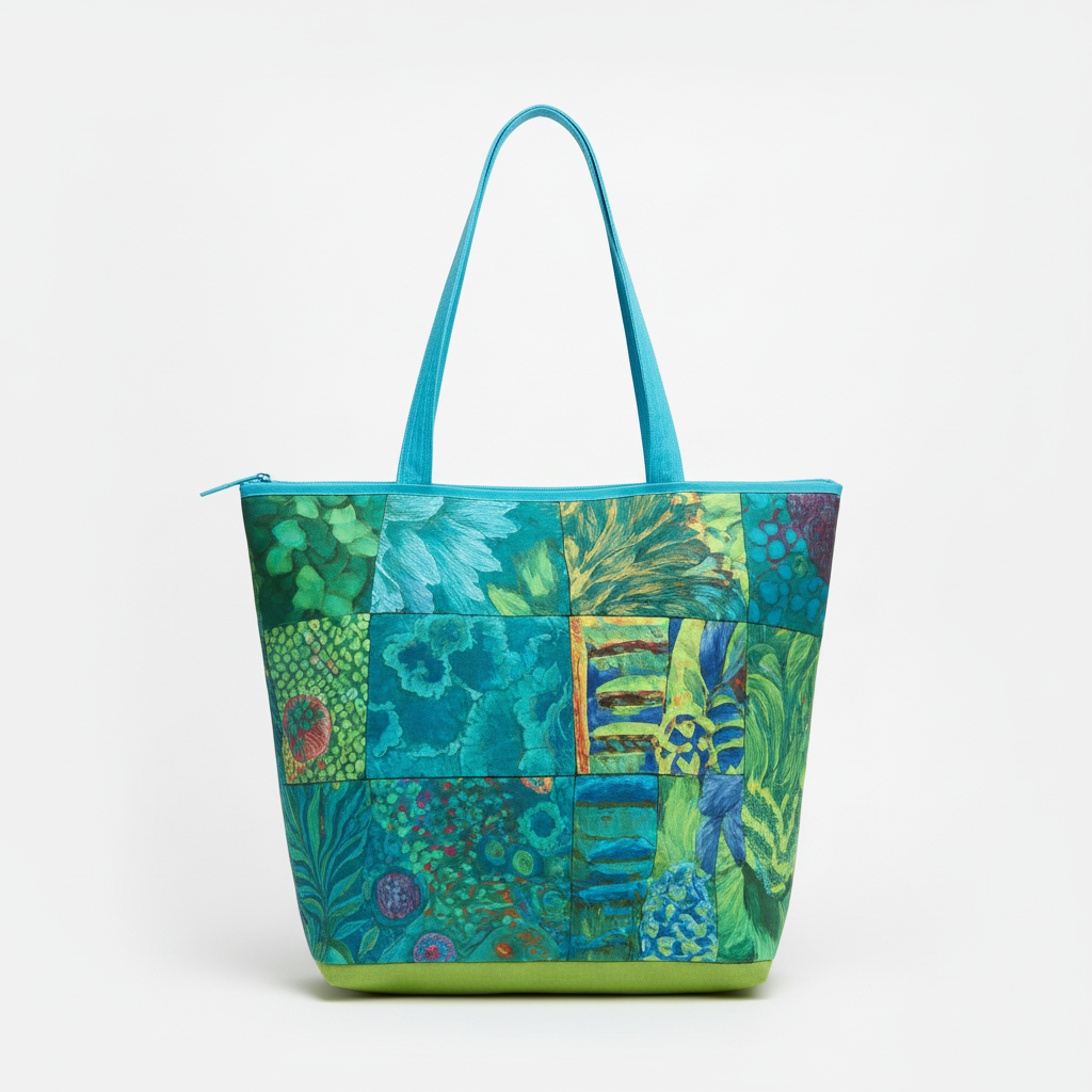 Turquoise in The Jungle Tote Bag